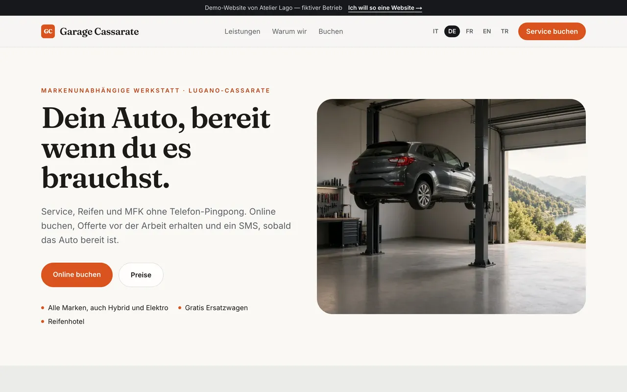 Autowerkstatt · Garage Cassarate