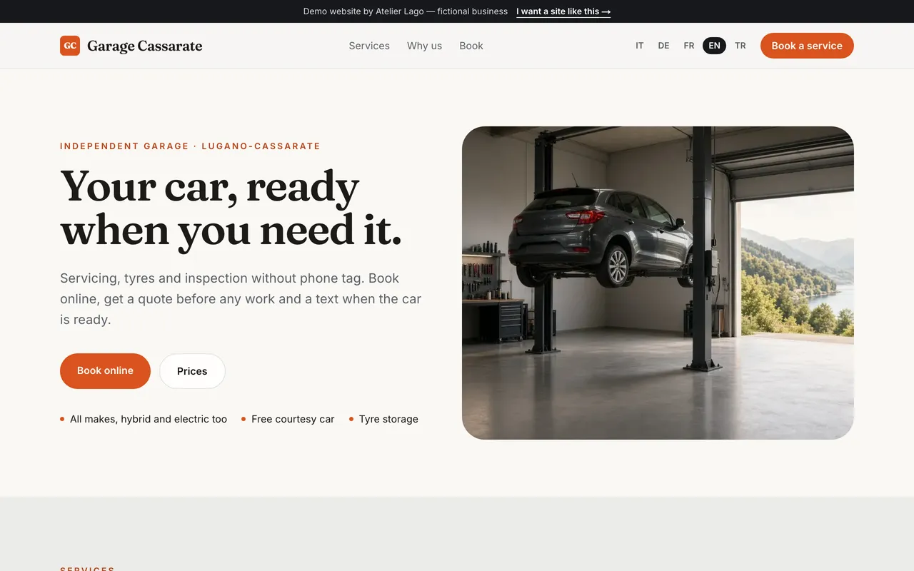 Car repair · Garage Cassarate