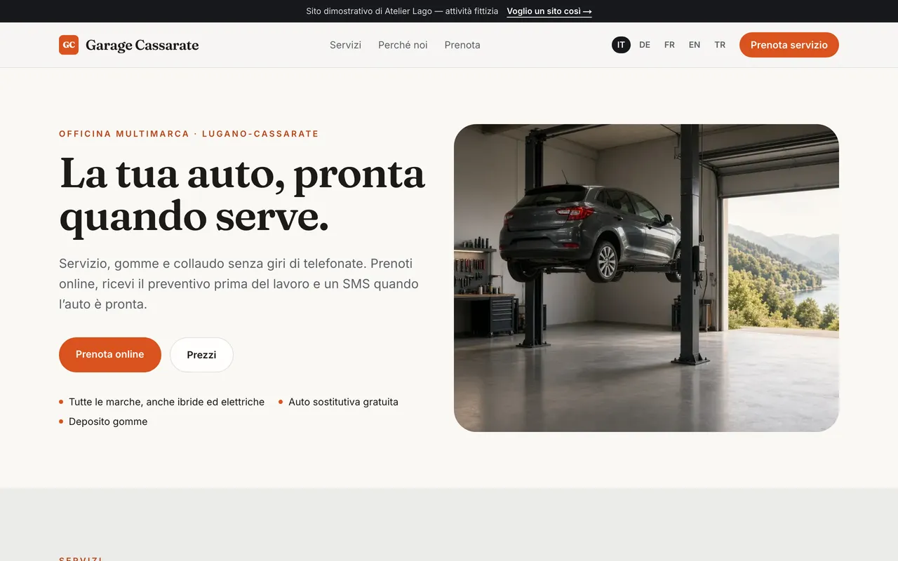 Officina · Garage Cassarate