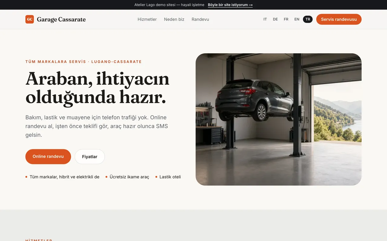 Oto servis · Garage Cassarate