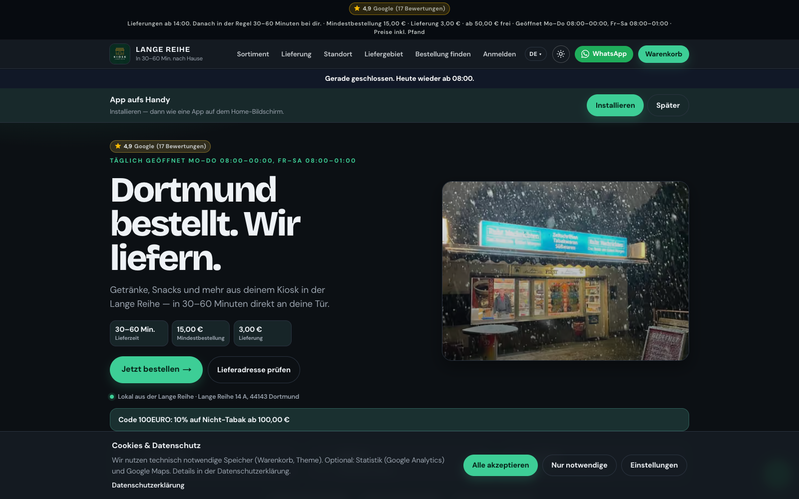 Kiosk Lange Reihe · Dortmund