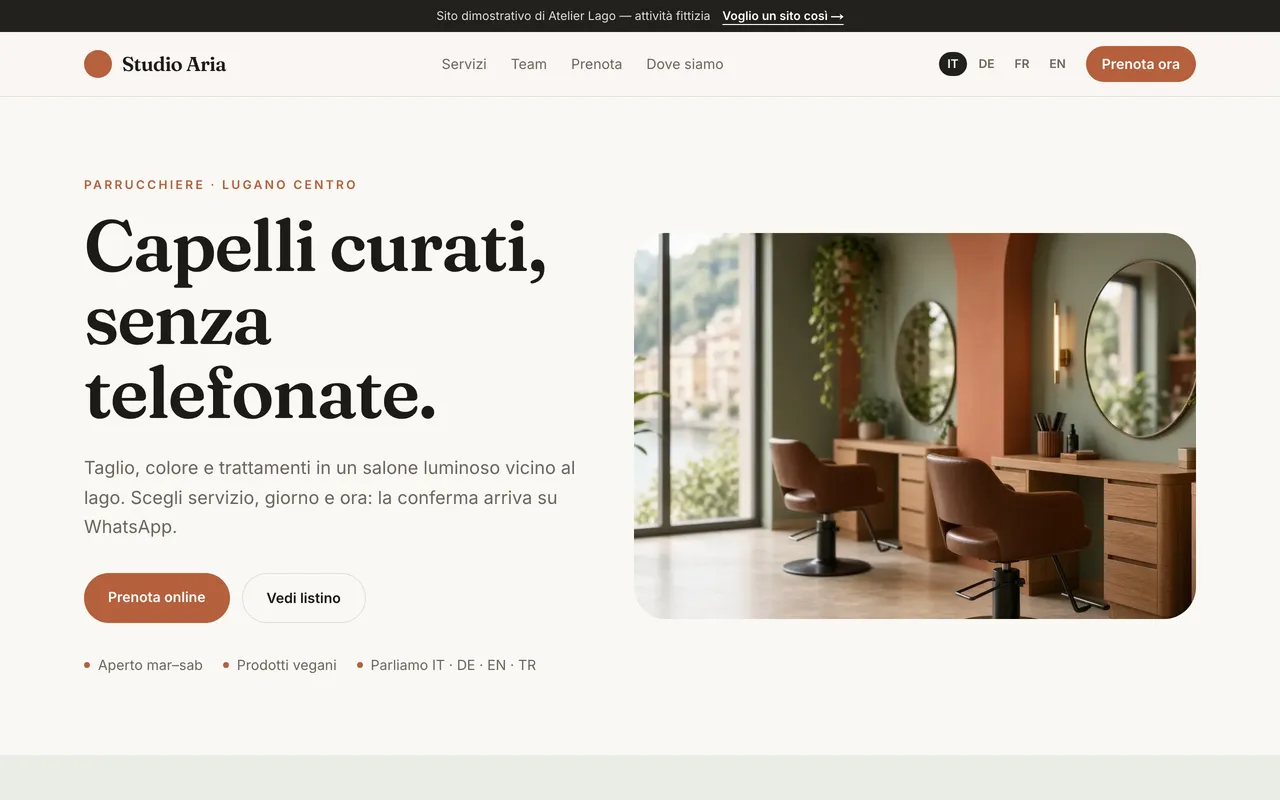 Parrucchiere · Studio Aria
